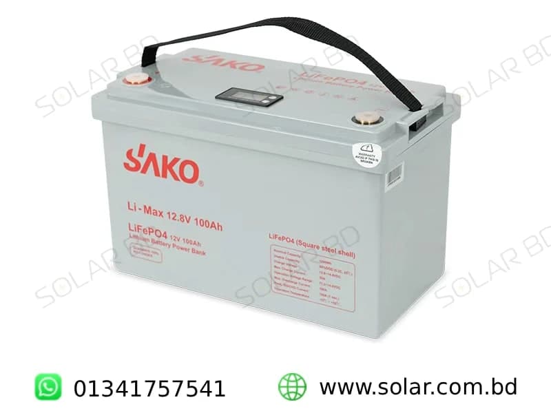 SAKO 12V 100Ah LiFePO4 Lithium Battery